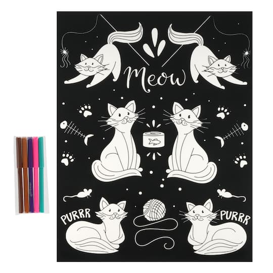 Cats Velvet Poster Kit by Creatology&#x2122;
